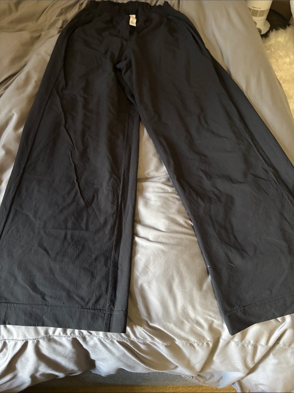 LULU Lemon-  Wide-Leg Black High Waisted Pants